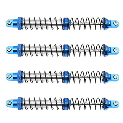 4Pcs Metal Shock Absorbers Oil Damper Adjustable RC Crawler Shock RC Damper Springs Compatible With 1/10 Axial SCX10 II 90046 Traxxas TRX4 RC4WD D90 TRX6 Redcat Gen 8 RC Crawler Car(120MM) - size: 120MM