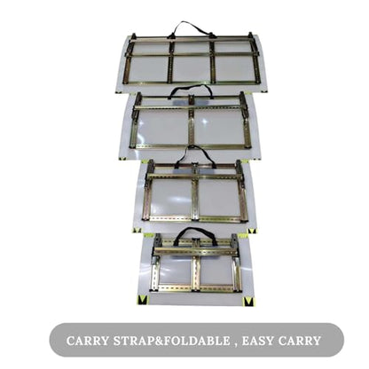 RC Car Jump Ramp Folding Aluminum Frame Nylon Panel, RC Car Ramps for Jumping 1/5 1/8 Scale, Portable RC Ramp for Cars Trucks and Monster RC (39.37×23.62 inch) - size: 100*60cm