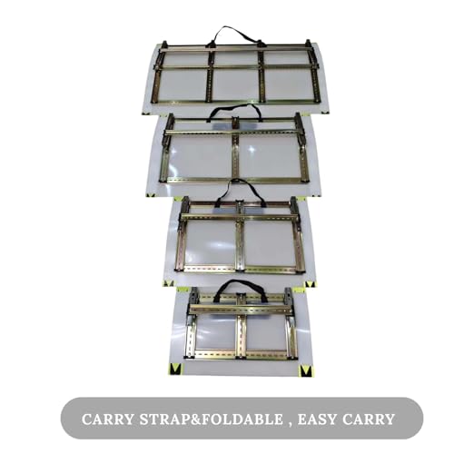RC Car Jump Ramp Folding Aluminum Frame Nylon Panel, RC Car Ramps for Jumping 1/5 1/8 Scale, Portable RC Ramp for Cars Trucks and Monster RC (39.37×23.62 inch) - size: 100*60cm