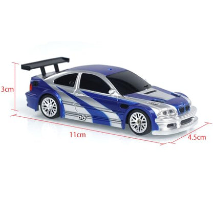 TOUCAN RC HOBBY RC 1/43 Scale Ready to Go Race Car Remote Control Drift Car 4WD Mini Lights Without a Gyro for Ages 14+ - color: 4302