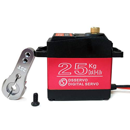 25KG Digital Servo Full Metal Gear High Torque Waterproof for RC Car Crawler Robot Control Angle 270° - size: 25kg-270°