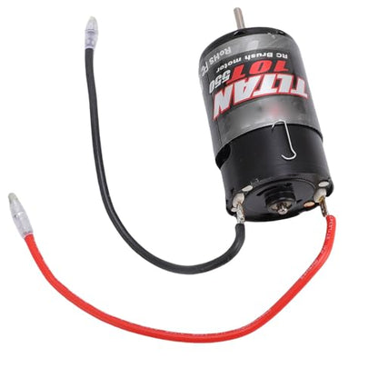 550 Brushed Motor 10T for SCX10 | High Speed RC Crawler Motor with Heatsink Fan, for Offroad RC Car, Durable Replace Part