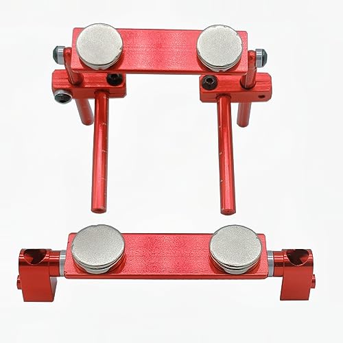 RC Car Magnetic Body Post Aluminum Alloy Body Shell Mount Column Kit with Scale for 1/10 RC Drift HSP 94123 94122 Tamiya 416 417 Sakura S XI CS (Red) - color: Red