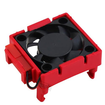 VXL-3s ESC Motor Cooling Fan Upgrades Part for 1/10 Slash/Rustler/Stampede VXL 4X4 2WD,High Velocity Fan Heatsink Hops Up,Replace #3340,Red - color: Red/for 2wd4wd