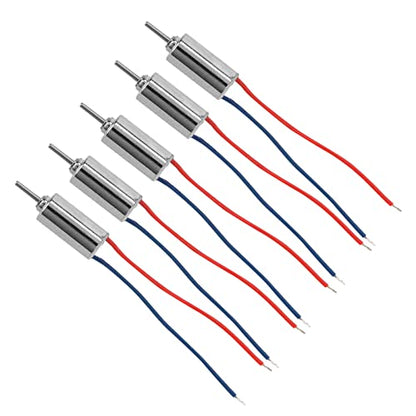 Coreless Motor, 5pcs DC 4.5V 0.12A 0.12W 32250RPM Micro Coreless Motor 4mmx8mm for Model Toy, Model Aircraft, Electronic Toys