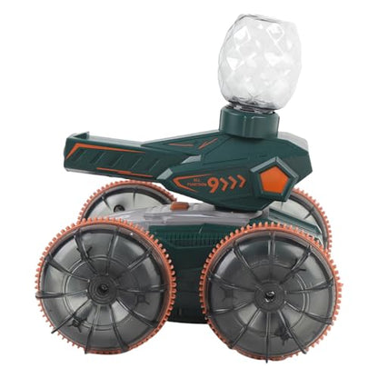 Matybobe RC Gesture Sensor Stunt Car Cool Lights for Water and Land (Green) - color: Green