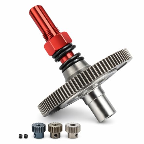 Gears, 91T Slipper Gear Set, Aluminum Alloy Hardened Steel Differential Slipper Gear Upgrade Parts for Arrma Senton 1/10 Granite RC Cars (Red)
