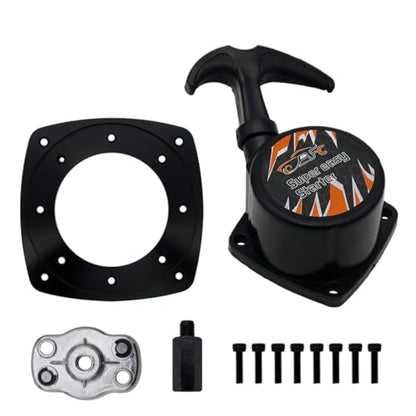 Easy Pull Starter Set for Zenoah CY Rovan Top Speed 23cc-36cc Engines Black | for 1/5 HPI ROFUN KM Baja 5B 5T 5SC LT FG Rc Car Parts - color: Black