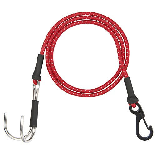 1/10 RC Crawler Elastic Force Escape Rope,Kinetic Winch Strap, 1/10 Scale RC Accessories Rescue Trailer Hook for Axial SCX10 Traxxas TRX4 Upgrade Parts (Red) - color: Red