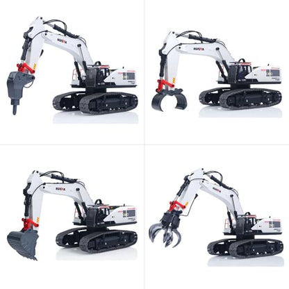 TOUCAN RC HOBBY 1/14 HUINA RC Metal Excavator Model 1594 Radio Light Battery 28CH Sound