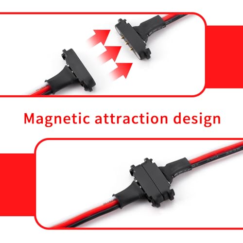 2 Set Universal Magnetic Extension Cable ZH1.5 Wire Connector for RC | Models Car Planes Drones - style: ZH1.5 Wire