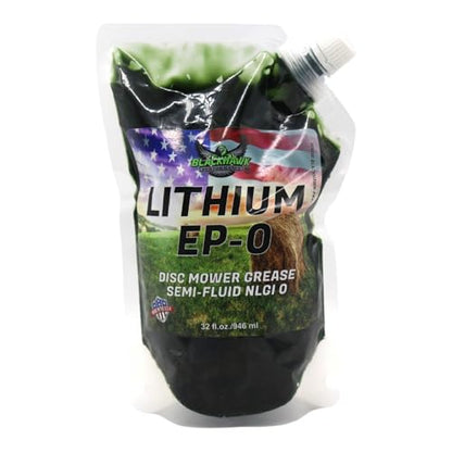 Lithium EP0 Grease, 32 oz EZ Squeeze Pouch (1pk) | Used for Disc Mowers, Gear Boxes, Auger and Mixer Drives, Cutter Bars, and more, Made in USA - size: EPO (1)