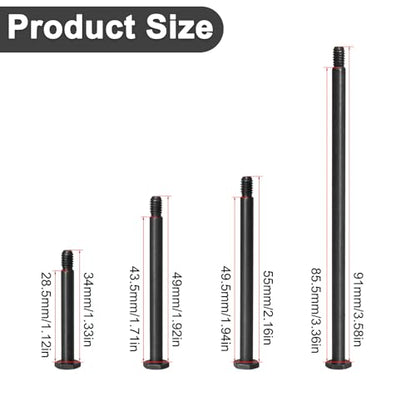 LRFHL Suspension Pin Set Steel for TRAXXAS 1/5 X-MAXX 6S/8S 1/6 XRT RC Car | Front Rear Suspension Arm Pin Screw Set Repair Kit RC Upgrade Parts