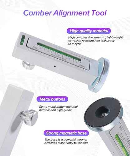 Wheel Alignment Tool,Car Accessories Adjustable and Precision Camber Alignment Tool,Alignment Tools Automotive,Automotive Camber Gauge,Suitable for tire Repairs on Cars,Motorcycles,Trucks