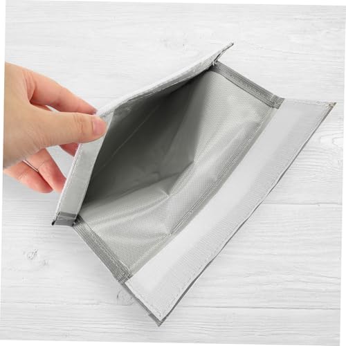 Sewroro Lipo Battery Fireproof Bag Rc Battery Safety Charge Pouch Fire-Resistant Storage Sack for Charging and Storing Lipo Packs Protects Workshop Home and Family 9.05X7.08In