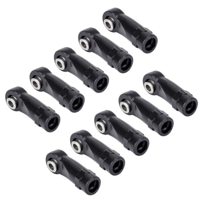 20Pcs RC Linkage Rod Ends,M3 Ball Joint Head Set for Traxxas TRX-4 Axial SCX10 HSP 90046 90047 1/10 RC Crawlers Car Upgrade Parts (20pcs Bent A) - style: 20pcs Bent A