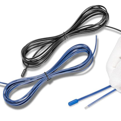 119-inch Temperature Probe Sensors (Black and Blue) Fit for Commercial Refrigerators and Freezers Compatible with Dixell Carel and More （Set of 2）