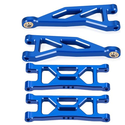 Rear Upper&Lower Suspension Arms for ARRMA 1/18 Typhon Granite Grom | 380 Brushed 4X4 Monster Truck 4 PCS/Set Blue Aluminum Upgrades Parts - color: Blue