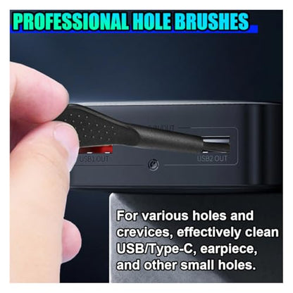 ZIMISI 10PCS Car Detailing Brush Kit, Nylon Anti-Static Car Interior Cleaning Tools, Portable Crevice Cleaning Brush Auto Dusting Tool Multipurpose for Dashboard Air Vent Computer Keyboard