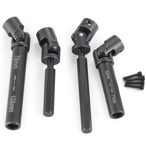 RC Car Drive Shafts for Axial for UTB18 for Capra 1/18 Replacement Front Rear Steel Drive Shaft Joint Transmission Shaft RC Buggy Truck Model Upgrade Parts