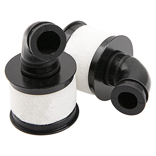 2Pack ShareGoo 1/10 RC Air Filter,Universal Capped Air Filter Cover with Element Sponge Compatible with Redcat Traxxas HSP Himoto 1/10 RC Nitro Monster Truck Buggy Car (Black)