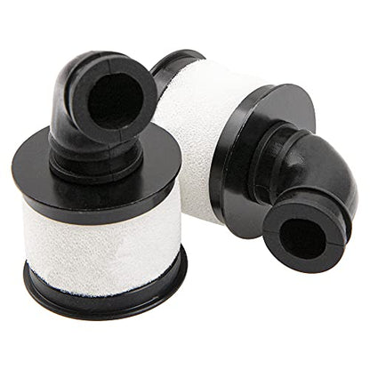 2Pack ShareGoo 1/10 RC Air Filter,Universal Capped Air Filter Cover with Element Sponge Compatible with Redcat Traxxas HSP Himoto 1/10 RC Nitro Monster Truck Buggy Car (Black)