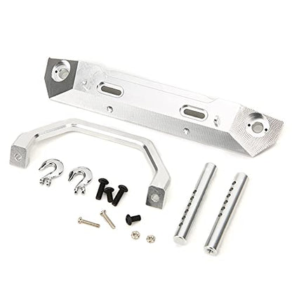 RC Aluminum Alloy Front Bumper for RGT 1/10 Truck, Front Anti - Collision Bar, Lightweight Durable Upgrade Part, Compatible with EX86100 Off - Road Rock Cruiser (Silver R86025S) - color: Silver R86025s