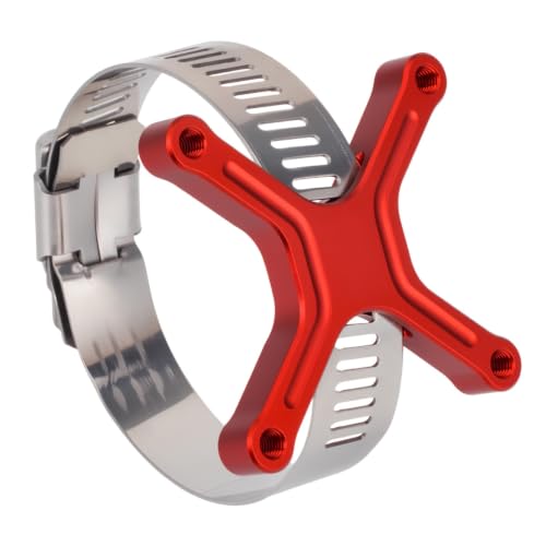Aluminum 40x40mm RC Cooling Fan Adjustable Mount Bracket, Compatible with 35/43/48/49mm Motors, for 1/5 1/7 1/10 RC Car Truck Buggy Heat Sink Radiator Upgrade Parts (35 43 Red) - color: 35 43 Red