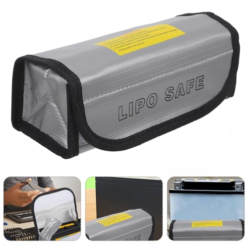 Fireproof Lipo Battery Storage Bag High-Temperature Resistant Reusable Safety Pouch for Rc Drone Batteries and Charging