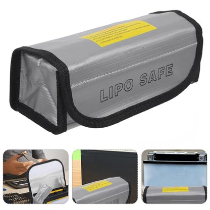 Fireproof Lipo Battery Storage Bag High-Temperature Resistant Reusable Safety Pouch for Rc Drone Batteries and Charging