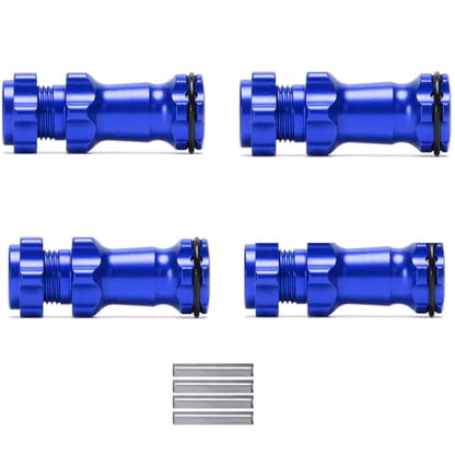Aluminum 17mm Wheel Hub Hex 30MM Extension Adapter with Pins + O Ring for 1/8 HSP RC Hobby Car Buggy Monster Truck 2 Sets(Navy Blue) - color: Navy Blue