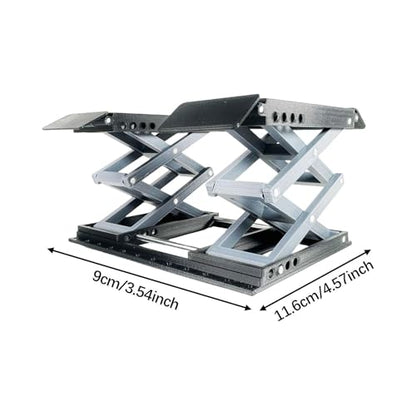 Yiju RC Car Stand RC Car Repair Work Stand RC Manual Lift Table Model Car Repair Station PP Material Suitable for Model Car Enthusiasts Garage Display Auto, Black - color: Black