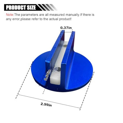 2PCS Universal Magnetic Jack Pad, 0.37" Slotted Aluminum Grooved Pad | Jack Puck Pinch, Pinch Weld Frame Rail Adapter with Large Slotted for Most Cars SUVs Trucks, Blue - color: Blue-2PCS