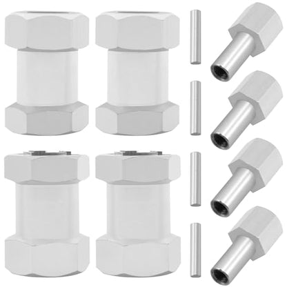 Alloy 12mm Wheel Hex Hub 15mm/20mm/25mm Offset Extension Drive Adapter Compatible with Axial SCX10 Wraith Gen7 Gen8 D90 Jeep Wrangler 1/10 RC Crawler (20mm) - size: 20mm