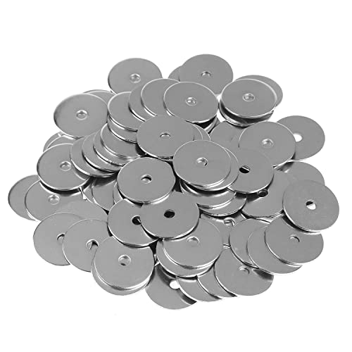 HELIFOUNER 50 Pieces M4x25x1.5mm Fender Washers, 304 Stainless Steel Large Fender Washers, Inner Diameter 4mm, Outer Diameter 25mm, Thickness 1.5mm - size: M4x25x1.5mm