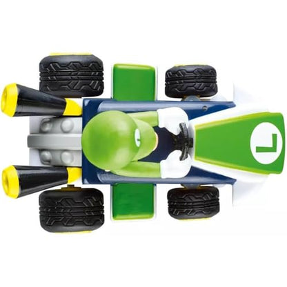 Carrera RC Nintendo Mario Kart 2.4 GHz Mini Collectible Radio Remote Control Toy Car Vehicle - Luigi | Official Licensed Mario Miniature Collectible Toy RC Car for Kids 6+, Ready To Run, Rechargeable Battery, Radio RC Racing - style: Luigi