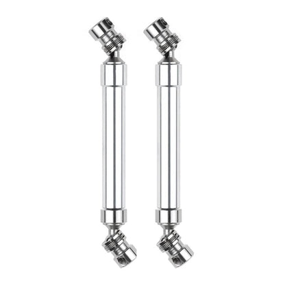 2 Set Metal CVD Drive Shaft 110-160Mm for 1/10 RC Rock Crawler Axial SCX10 90046 TRAXS RTX4, Silver & Black - (Color: Peacock Blue)