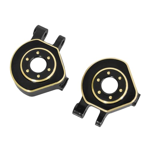LRFHL RC Brass Steering Knuckles Black Coating for 1/32 Redcat Ascent-32 - color: Brass Steering Knuckles