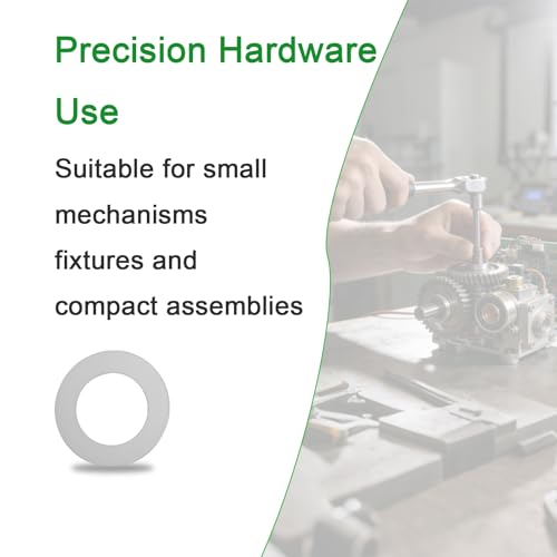 M9x15mm Steel Shim Washer Set 48pcs Thin Flat Spacers for Adjustment | 15mm OD, 0.1mm 0.2mm 0.3mm 0.5mm Thickness, 12pcs Each, Fine Adjustment Spacers, Thin Flat Washers, Light Assembly - size: M9×15