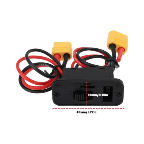 Inline Power Switch 18AWG Cable Compatible with XT60 for RC Airplane Car Boat Main Power 1 Pack