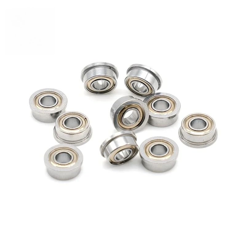 F683ZZ Flange Bearing 3x7x3 mm ABEC-7 (10 PCS) Flanged F683 Z ZZ Ball Bearings - size: F683ZZ 3x7x3