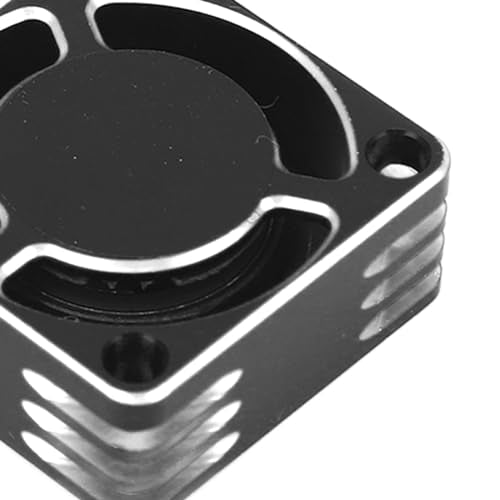 ESC Motor Cooling Fan, 25mm Universal RC Car Model Cooling Fan Lightweight Aluminum Alloy Plastic for AXIAL Hsp Redcat Hpi (Silver - color: SILVER