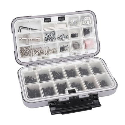CHICIRIS RC Screw Kit, 537 Pieces Stainless Steel Hardware Assortment with Storage Box, Compatible with 1/8 1/10 /12/16 Scale RC Cars and Trucks for Repair and Upgrades