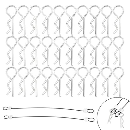100 Pieces 1mm Universal RC Body Clips Racing Car Clip Pins M001 for 1/14 1/16 1/18 Scale H16BM H14BM Compatible with Redcat HPI Himoto HSP Exceed Truck Buggy - color: 1.0mm