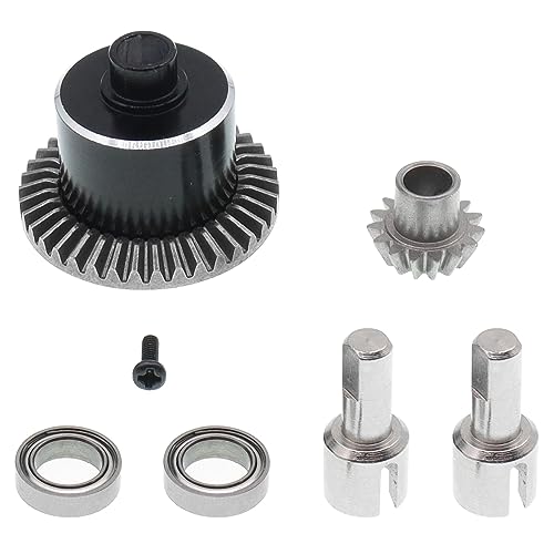 1PCS Metal Differential Case/2PCS Differential Cup/2PCS Bearing Compatible with WLToys 184011 A959-B A979-B A959 A969 A949 A979 K929 A969-B K929-B RC Car Upgrades Parts