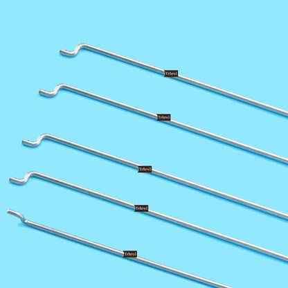 20Pcs Nylon Control Horns 21x10 mm+20Pcs 304 Stainless Steel 1.2 x 450mm Z Push Rods Parts Compatible for RC Airplane Plane Boat Replacement