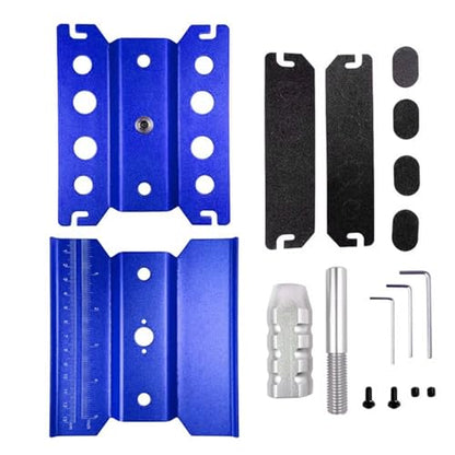 RC Repair Parts 1/5 1/7 1/8 1/10 1/16 1/24 RC Crawler for Buggy Cars Heightening Work Stand Assembly for Platform 360 Degree Rotate Repair Station Tool(Blue) - size: Blue