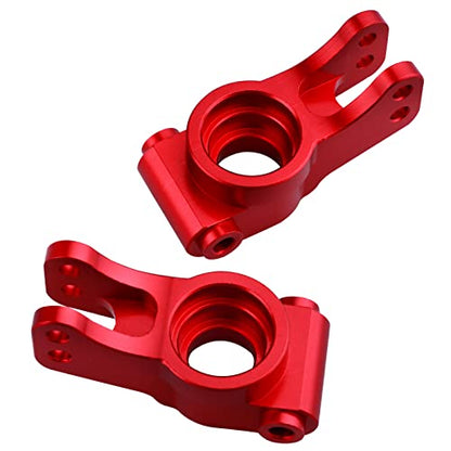 Aluminum Rear Hub Set for 1/10 Losi Tenacity All Replaces LOS234020: for Tenacity TT Pro 4WD SCT/DB Pro Lasernut U4 Upgrades (Red)