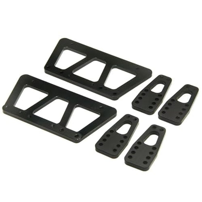 RC Car Accessories Compatible with Axial for SCX10 1/10 RC Crawler Car Upgrade Parts Aluminum Alloy for Chassis Lift Plate Kit(Black) - color: Black