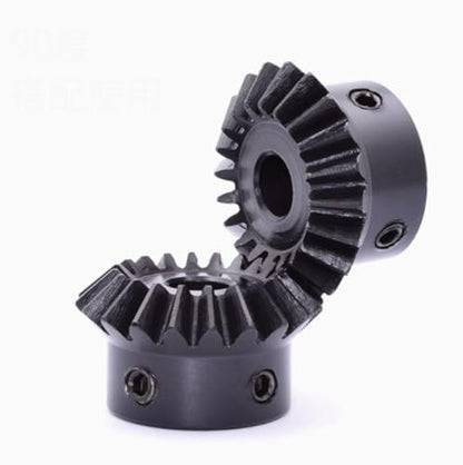 Bevel Gear 90 Degrees, 1 to 1 Bevel Gear, Modulus: 1, 25Teeth, 1/2"Inner Hole.2pcs/lot